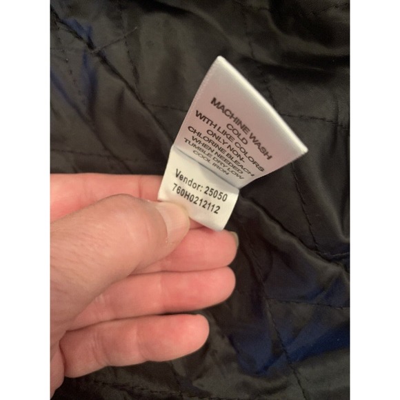 PacSun XS/S Quilted Lined Plaid Shacket Black Gray White Check Button Down Shirt - Picture 4 of 11